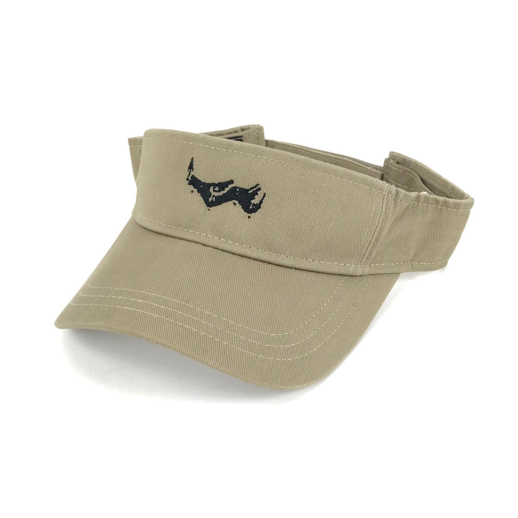 Khaki Avanyu Symbol Visor-Indian Pueblo Store