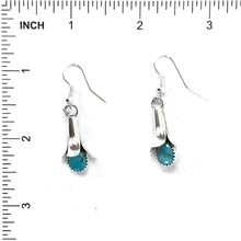 Load image into Gallery viewer, Doris Smallcanyon Turquoise Squash Blossom Earrings-Indian Pueblo Store
