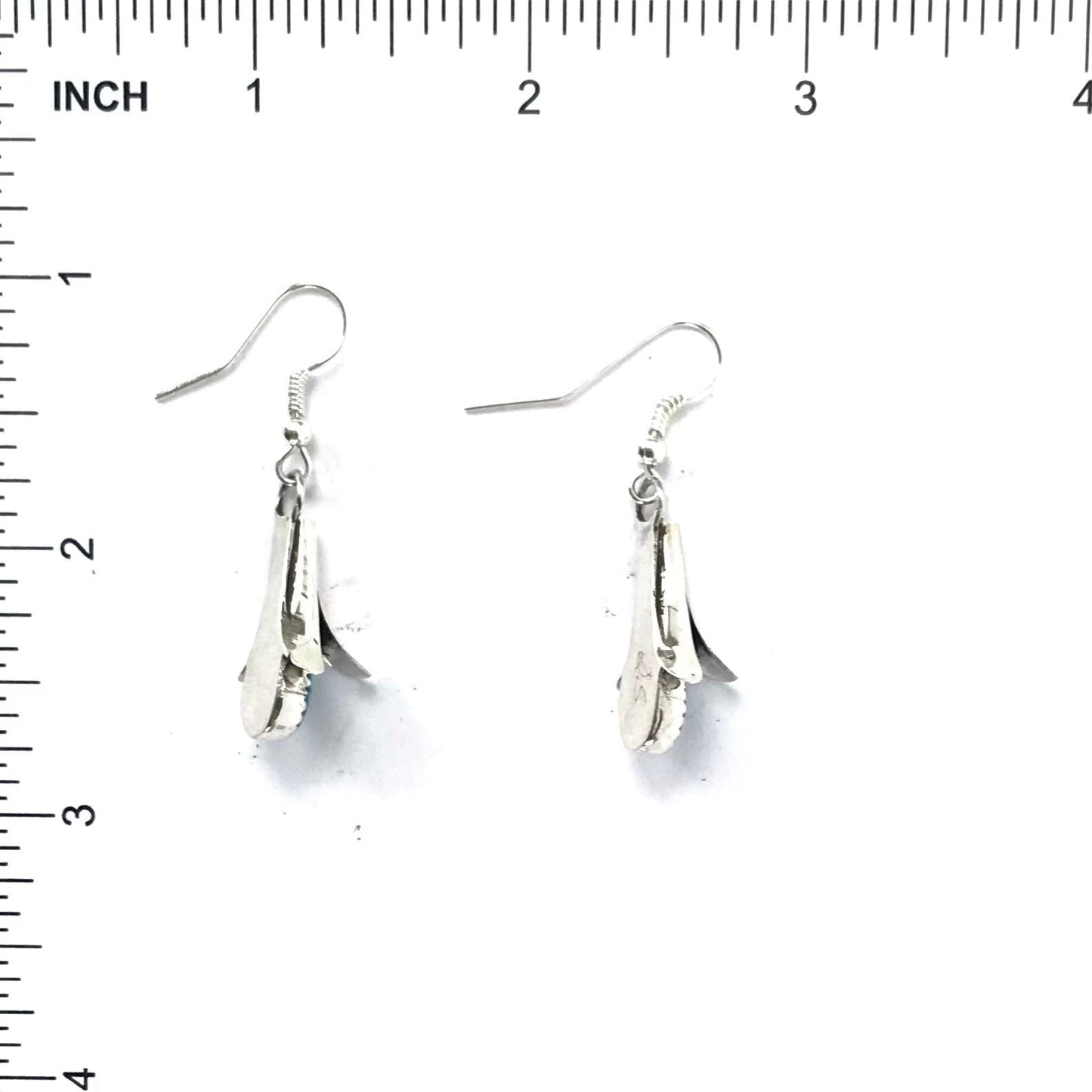 Doris Smallcanyon Turquoise Squash Blossom Earrings-Indian Pueblo Store