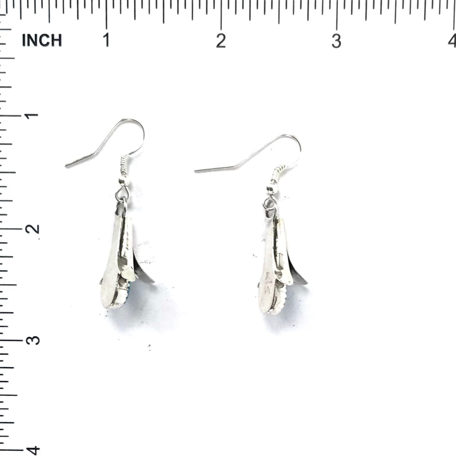 Doris Smallcanyon Turquoise Squash Blossom Earrings-Indian Pueblo Store