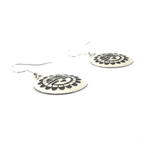 Load image into Gallery viewer, Stanley Gene Overlay Sunface Dangle Earrings-Indian Pueblo Store
