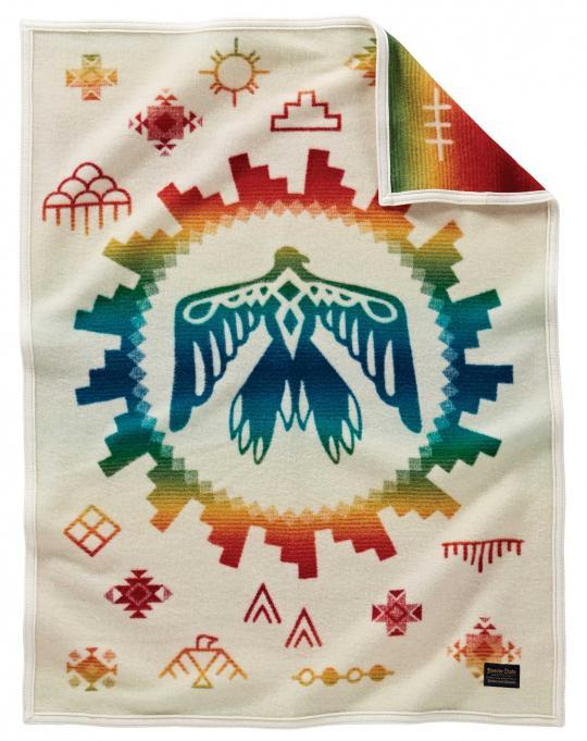 Sunrise Eagle Crib Blanket-Indian Pueblo Store
