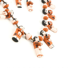 Load image into Gallery viewer, Angelina Bailon Santo Domingo Standing Storyteller Necklace &amp; Earring Set - Shumakolowa Native Arts

