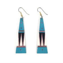Load image into Gallery viewer, Dominic Arquero Teepee Rawhide Earrings-Indian Pueblo Store
