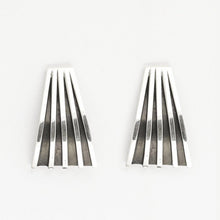 Load image into Gallery viewer, Tom Hawk Sterling Silver Channel Drop Earrings - Shumakolowa Native Arts
