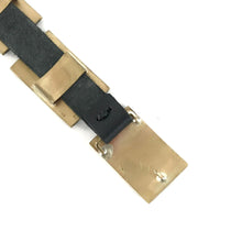 Load image into Gallery viewer, Stanton Lance Brass Wood and Turquoise Inlay Concho Belt-Indian Pueblo Store
