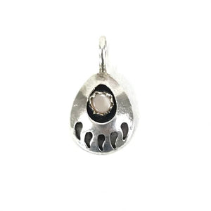 Mother Of Pearl Small Bear Claw Pendant-Indian Pueblo Store