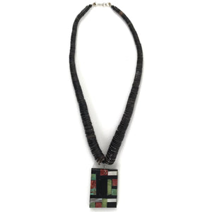 Joe and Marilyn Pacheco Mosaic Pendant Necklace-Indian Pueblo Store
