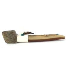 Load image into Gallery viewer, Dean Johnson Stone Peace Pipe-Indian Pueblo Store
