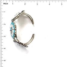 Load image into Gallery viewer, Bob Pedro Multi-Gemstone Inlay Sunface Cluster Bracelet-Indian Pueblo Store
