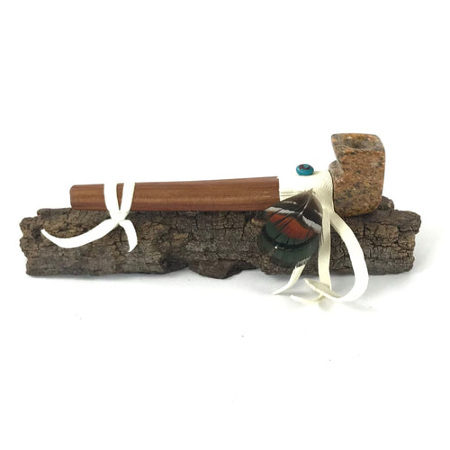 Dean Johnson Small Peace Pipe-Indian Pueblo Store