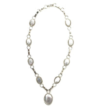 Load image into Gallery viewer, John Aguilar Mother of Pearl Necklace and Earring Set-Indian Pueblo Store
