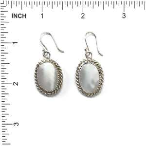 John Aguilar Mother of Pearl Necklace and Earring Set-Indian Pueblo Store