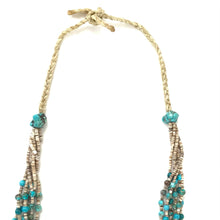 Load image into Gallery viewer, Irene Franklin Willeto Six-Strand Chinese Turquoise Necklace-Indian Pueblo Store
