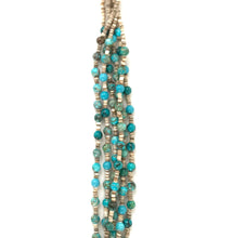 Load image into Gallery viewer, Irene Franklin Willeto Six-Strand Chinese Turquoise Necklace-Indian Pueblo Store
