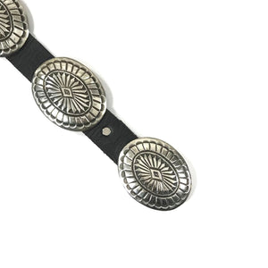 Leonard Maloney Stamped Concho Belt-Indian Pueblo Store