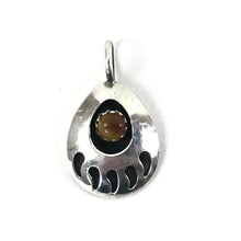 Load image into Gallery viewer, Tigers Eye Bear Claw Pendant-Indian Pueblo Store
