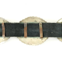 Load image into Gallery viewer, Leonard Maloney Stamped Turquoise Concho Belt-Indian Pueblo Store
