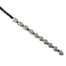 Load image into Gallery viewer, Leonard Maloney Stamped Turquoise Concho Belt-Indian Pueblo Store
