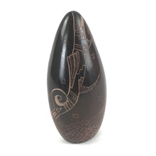 Load image into Gallery viewer, Bernice Suazo Naranjo Etched Avanyu Clay Vessel-Indian Pueblo Store
