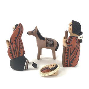Bonnie Fragua 4pc Nativity Figurine Set-Indian Pueblo Store