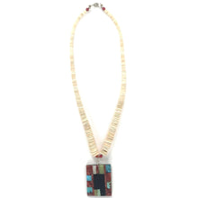 Load image into Gallery viewer, Joe and Marilyn Pacheco Mosaic Pendant Choker Necklace-Indian Pueblo Store
