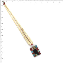Load image into Gallery viewer, Joe and Marilyn Pacheco Mosaic Pendant Choker Necklace-Indian Pueblo Store
