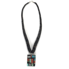 Load image into Gallery viewer, Joe and Marilyn Pacheco Mosaic Pendant Necklace-Indian Pueblo Store
