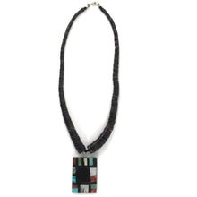 Load image into Gallery viewer, Joe and Marilyn Pacheco Mosaic Pendant Necklace-Indian Pueblo Store
