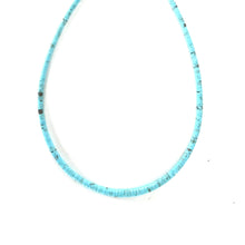 Load image into Gallery viewer, Kevin Ray Garcia Nacozari Graduated Turquoise Heishi Necklace-Indian Pueblo Store
