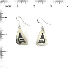 Load image into Gallery viewer, Steward Dacaywma Hopi Overlay Dangle Earrings-Indian Pueblo Store
